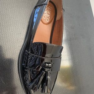 Black Patent Leather Loafers, size 7